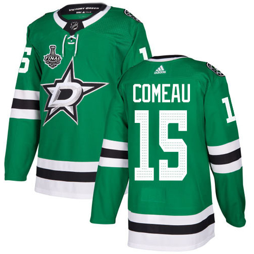 Adidas Men Dallas Stars #15 Blake Comeau Green Home Authentic 2020 Stanley Cup Final Stitched NHL Jersey